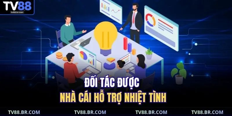Đại lý TV88 2 Đối tác được nhà cái hỗ trợ nhiệt tình