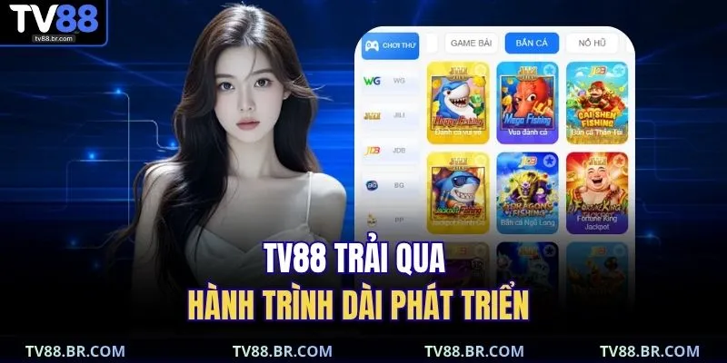 TV88 trải qua hành trình dài phát triển 